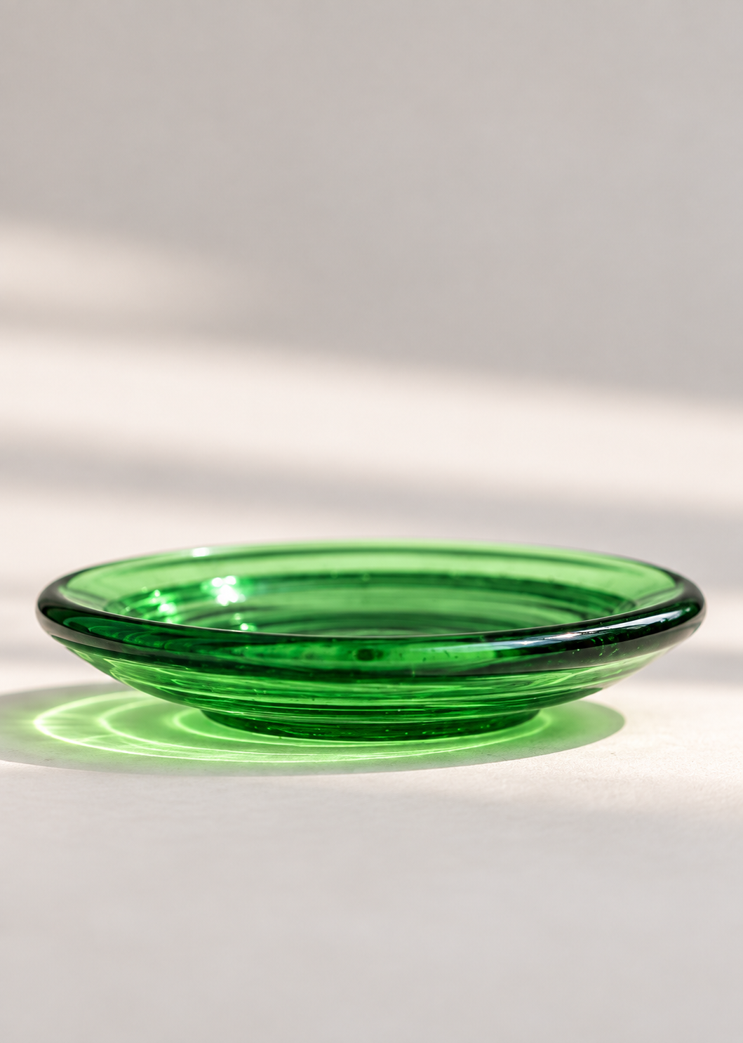 Green Flower Dice Dish