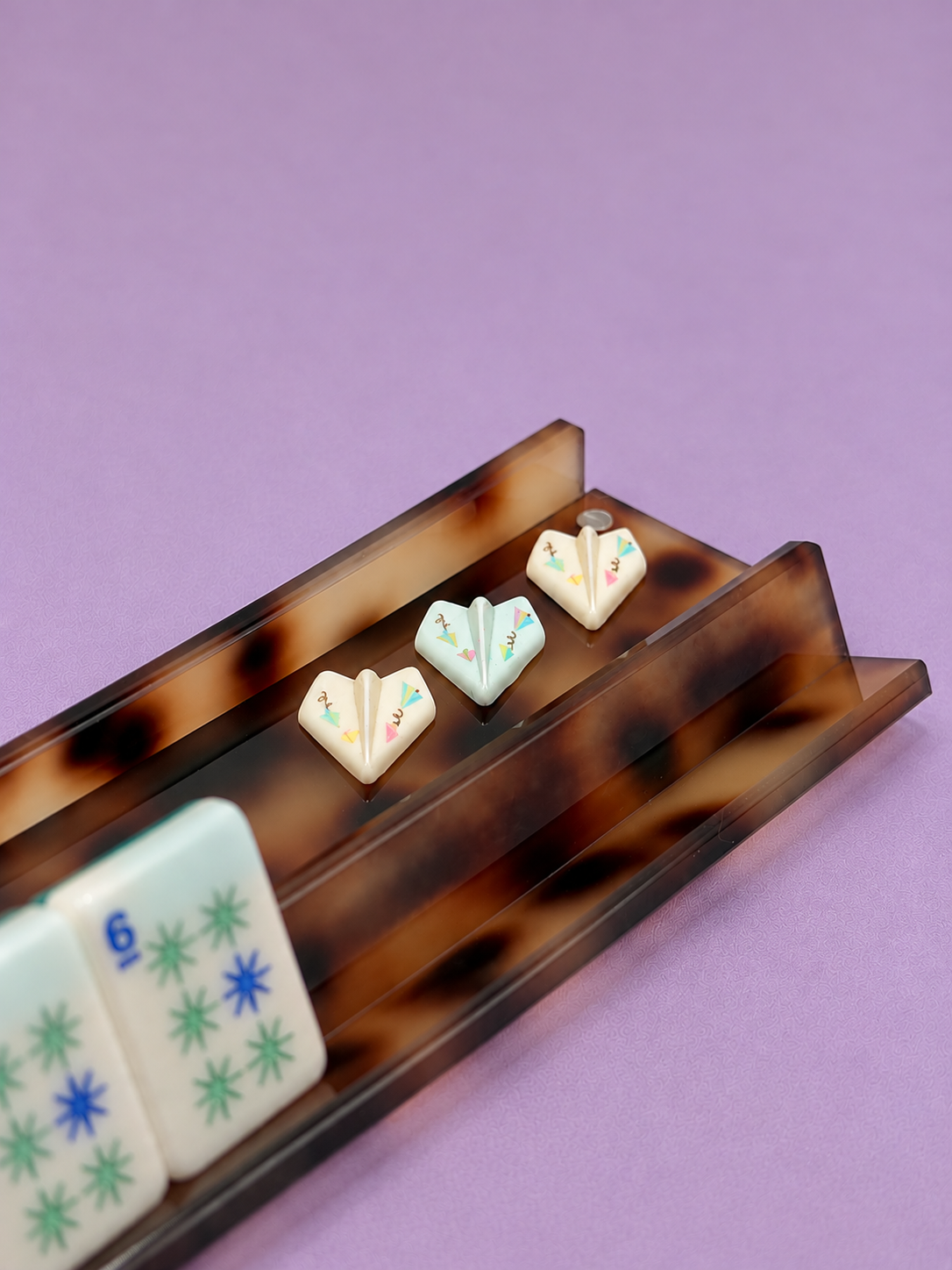 Paper Airplane Mahjong Trinkets — Box of 20