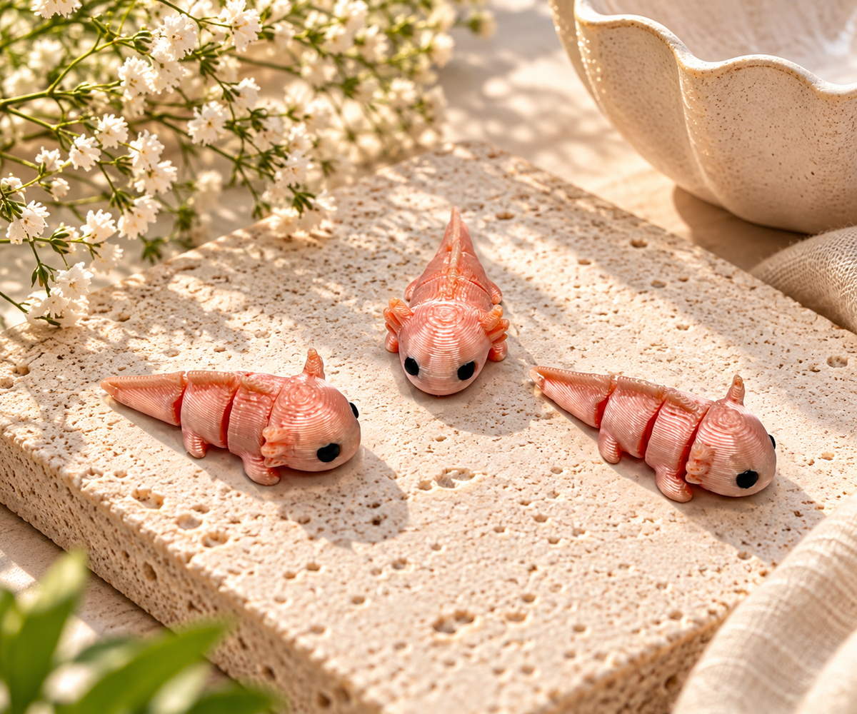 Axolotl Mahjong Trinkets — Box of 20